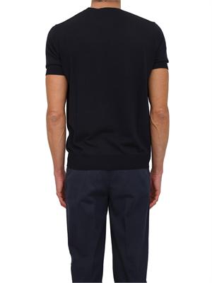 T-shirt uomo Aiace Galassi in maglia di pregiato cotone blu in UOMO