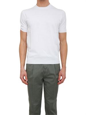 T-shirt uomo Aiace Galassi in maglia di pregiato cotone bianca in UOMO