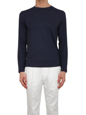 Maglia uomo Aiace Galassi in pregiata viscosa blu in UOMO