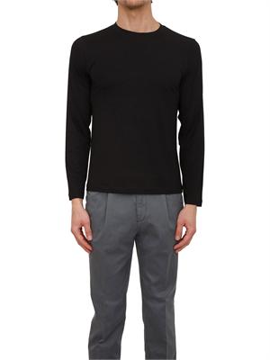 Maglia uomo Aiace Galassi in pregiata viscosa nera in UOMO