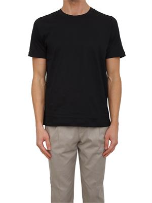 T-shirt nera uomo Aiace Galassi in pregiato cotone in UOMO