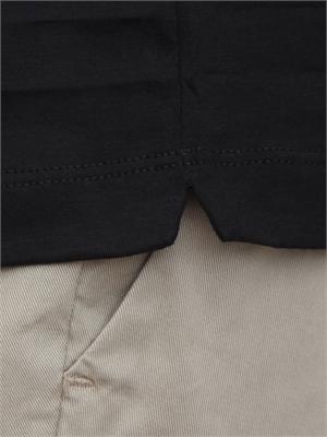 T-shirt nera uomo Aiace Galassi in pregiato cotone in UOMO