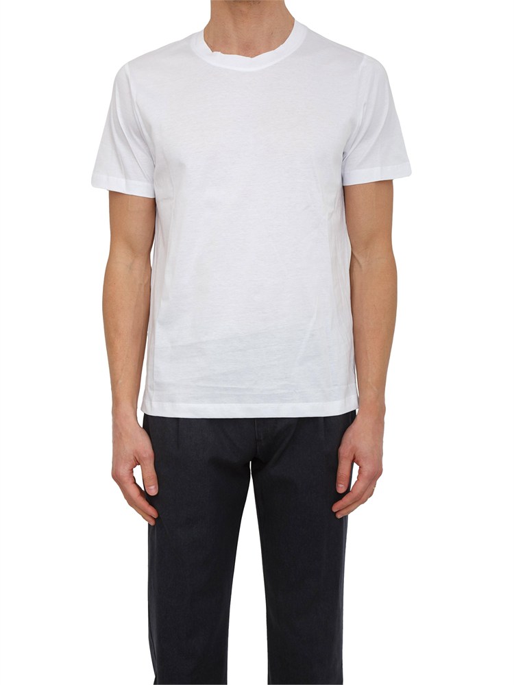 T-shirt uomo Aiace Galassi in pregiato cotone bianco