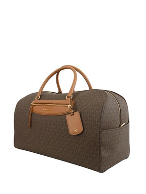 Borsone Jet Set Travel Michael Michael Kors in pelle cuoio in DONNA