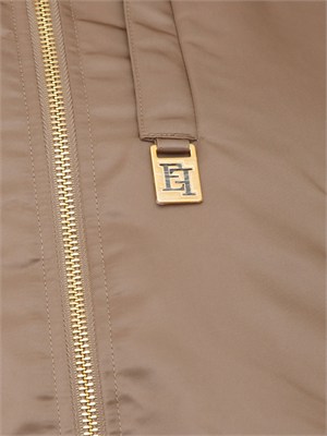 Giubbino Elisabetta Franchi in nylon taupe in DONNA