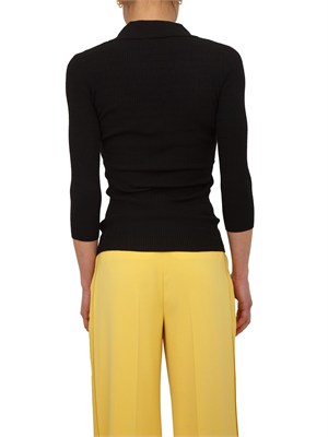 Polo in maglia nera Elisabetta Franchi in DONNA