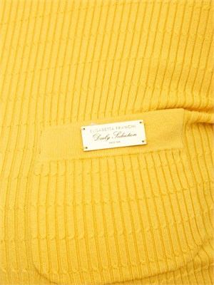 Maglia Elisabetta Franchi in tessuto giallo in DONNA