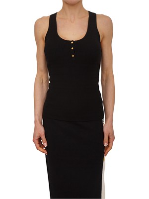 Top Elisabetta Franchi in maglia nero in DONNA