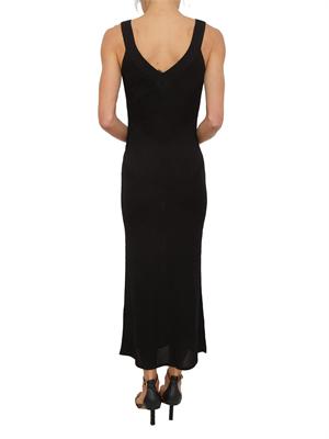 Abito lungo Tequila Nenette in maglia e lurex nero in DONNA
