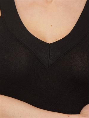 Abito lungo Tequila Nenette in maglia e lurex nero in DONNA