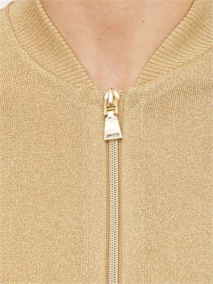 Giacca in maglia Limoncello Nenette in lurex oro in DONNA