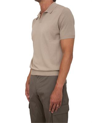 Polo Aiace Galassi in maglia di cotone beige in UOMO