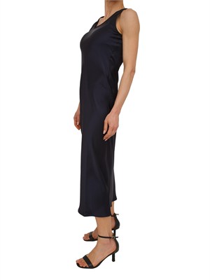 Abito Ovale Marella in double satin blu in DONNA