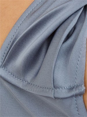Abito Ovale Marella in double satin azzurro in DONNA