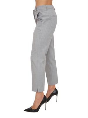Pantaloni Airone Marella in tela bistretch grigia a righe effetto malfilÉ in DONNA