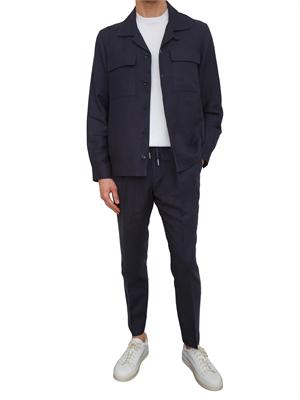 Camicia overshirt blu Antony Morato lino e viscosa in UOMO