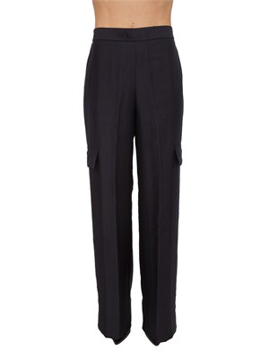 Pantaloni Blugirl in lyocell blu in DONNA