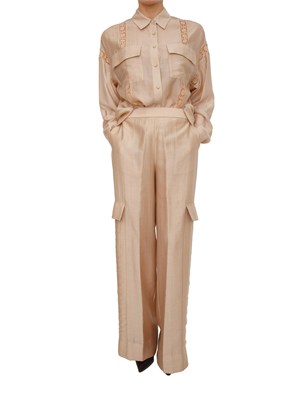 Pantaloni Blugirl in lyocell cammello in DONNA