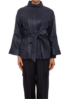 Giacca pelle blu Blugirl in DONNA