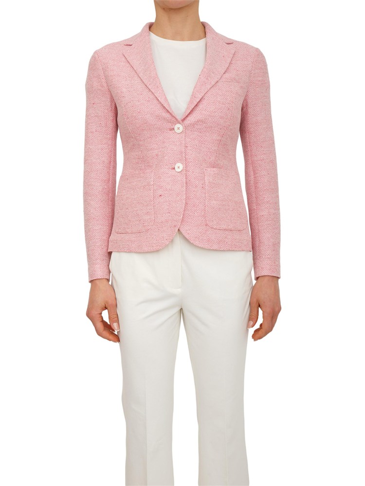 Giacca donna Circolo 1901 in lino e cotone rosa