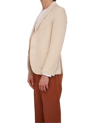 Giacca uomo Circolo 1901 in oxford beige a righe in UOMO