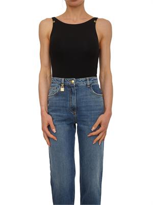 Body in jersey crêpe nero Elisabetta Franchi in DONNA