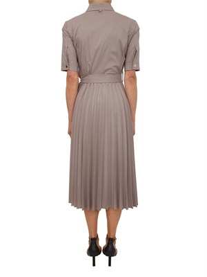 Abito midi Fracomina in misto cotone taupe in DONNA