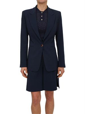 Giacca blu Fracomina in tessuto elasticizzato in DONNA