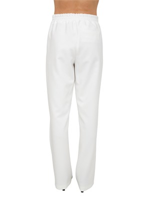 Pantaloni Fracomina in tessuto elasticizzato bianchi in DONNA