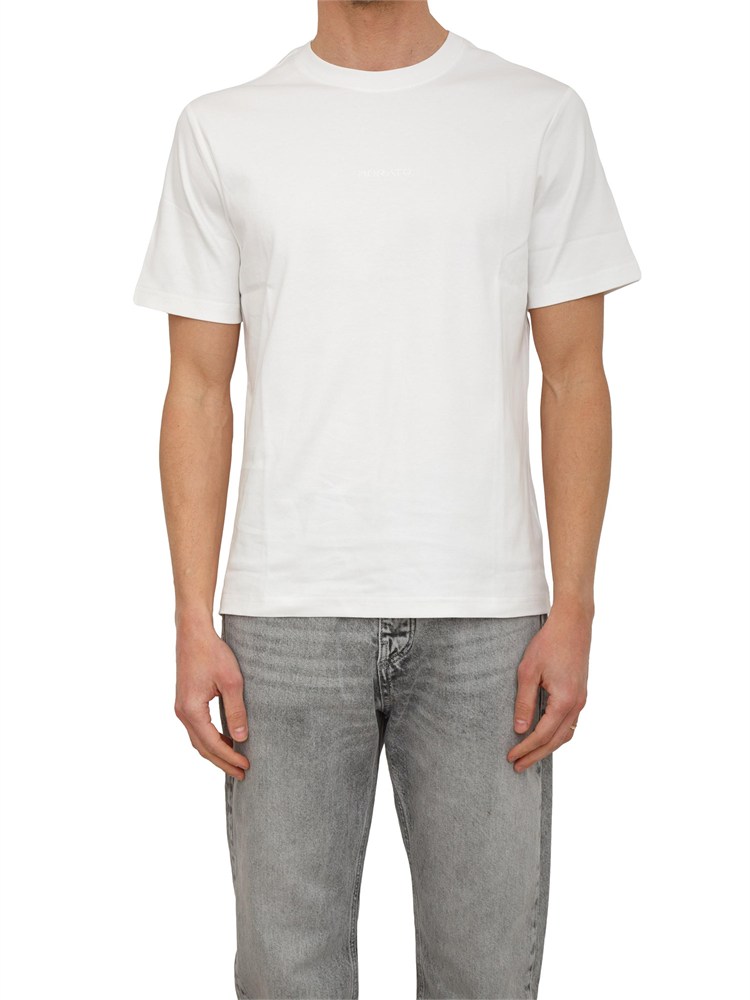 T-shirt Antony Morato in cotone bianco logo ton sur ton