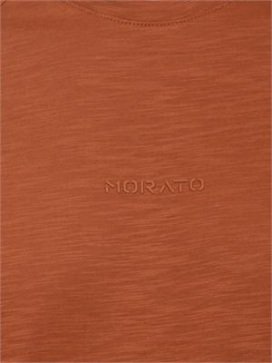 T-shirt Antony Morato in cotone slub ruggine in UOMO