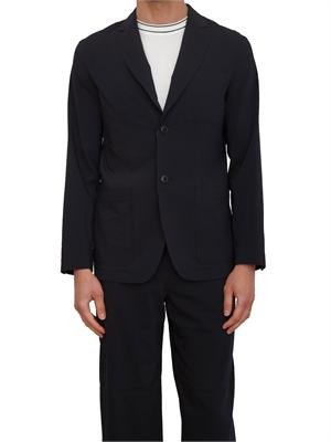 Giacca Armani Exchange uomo in lyocell blu in UOMO
