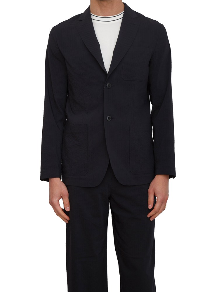 Giacca Armani Exchange uomo in lyocell blu