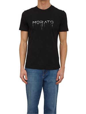 T-shirt Antony Morato in cotone nero con logo in UOMO