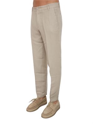 Pantaloni uomo Armani Exchange in lino beige in UOMO