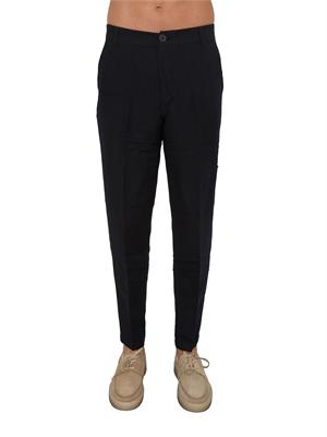 Pantaloni uomo Armani Exchange in lino blu in UOMO