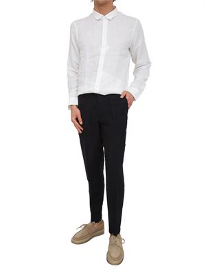 Pantaloni uomo Armani Exchange in lino blu in UOMO