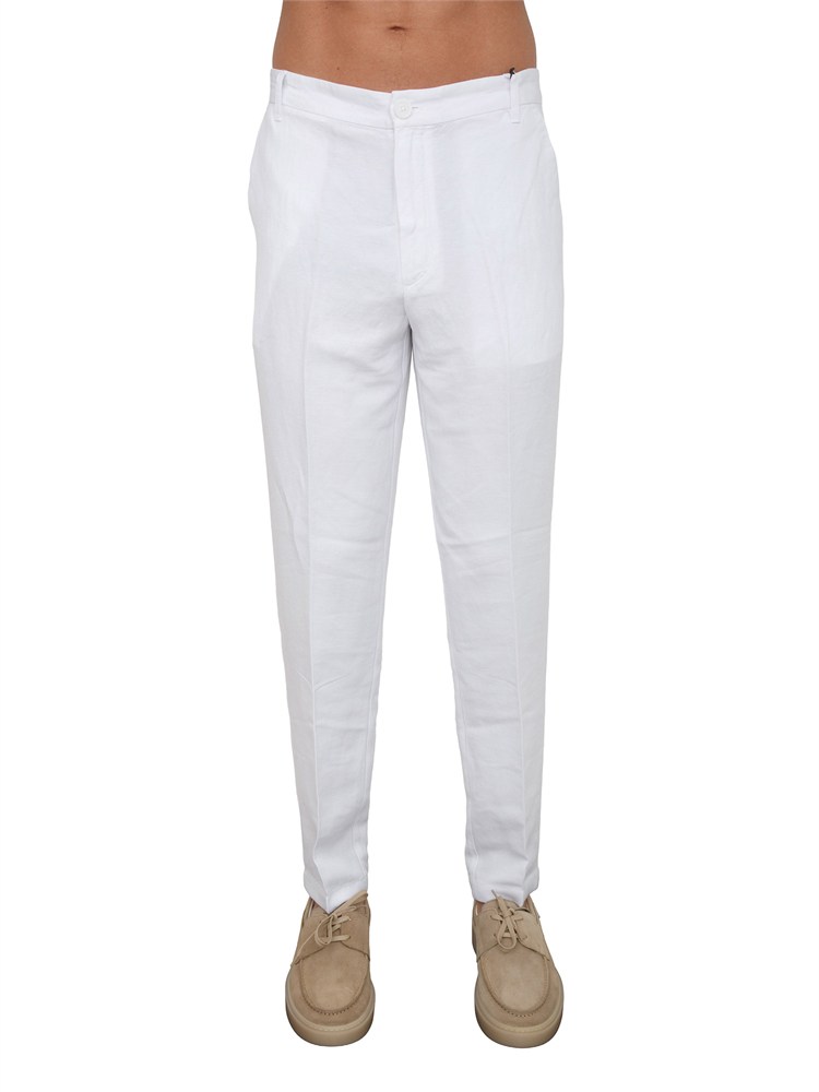 Pantaloni uomo Armani Exchange in lino bianco
