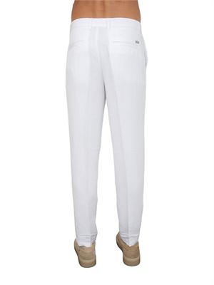 Pantaloni uomo Armani Exchange in lino bianco in UOMO