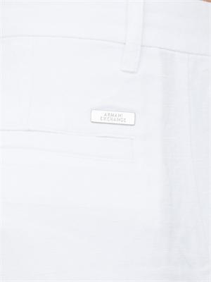 Pantaloni uomo Armani Exchange in lino bianco in UOMO