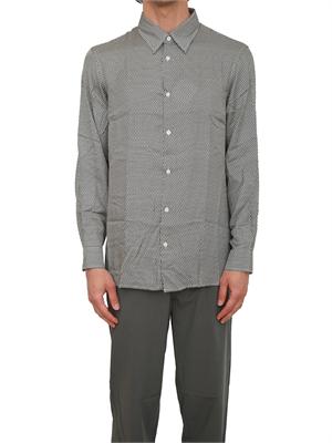 Camicia uomo Armani Exchange in viscosa micrologo blu all over in UOMO