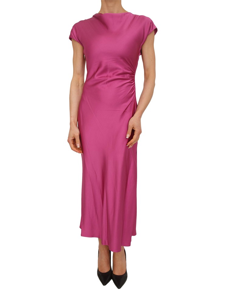 Abito Liu Jo in raso di viscosa fucsia