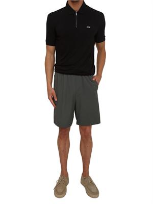 Polo uomo Armani Exchange in viscosa nera in UOMO