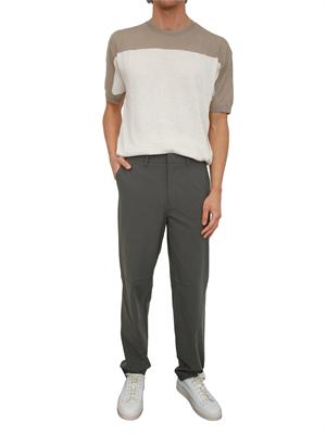 Maglia Armani Exchange uomo in cotone e lino panna in UOMO