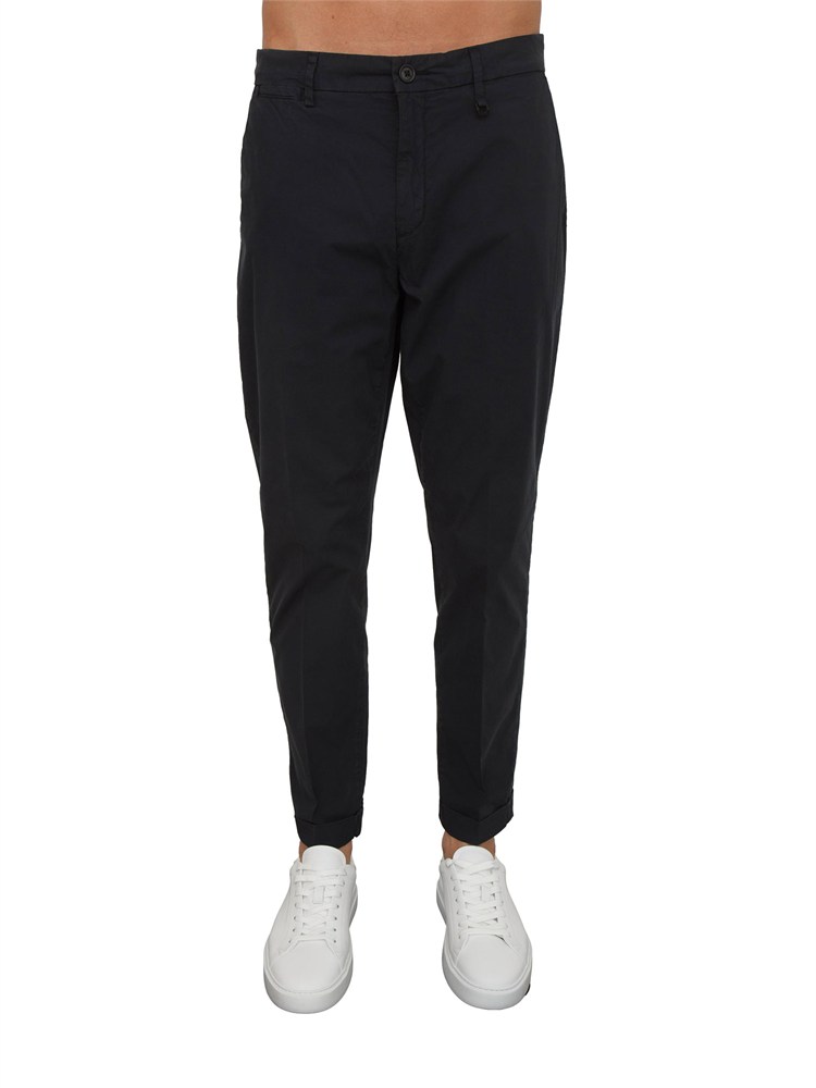 LIU JO Pantaloni chino Lu Jo uomo in cotone blu