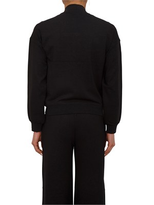 Felpa Liu Jo donna in tessuto nero con catenine in DONNA