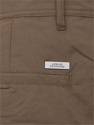 Pantaloni Armani Exchange uomo in cotone marrone in UOMO