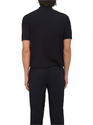 Maglia Armani Exchange uomo in cotone blu in UOMO