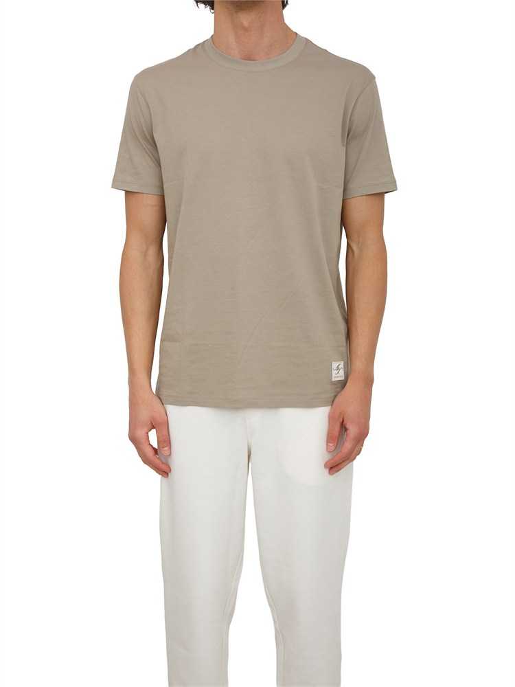 T-shirt uomo Armani Exchange in cotone beige