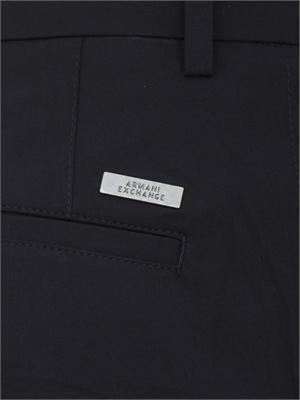 Pantaloni Armani Exchange uomo in viscosa e lana blu in UOMO